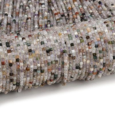 Natural Fluorite Beads Strands G-RM2025-D50-2x2mm-A-1