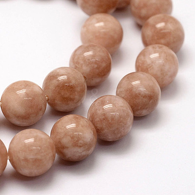 Natural White Jade Beads Strands G-F364-11-12mm-1-1