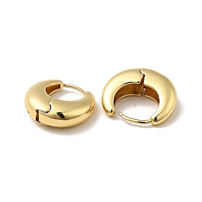 Rack Plating Brass Thick Hoop Earrings for Men Women EJEW-F288-06-1