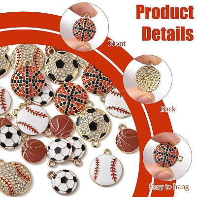 Alloy Enamel Pendants FIND-FS0005-04C-1