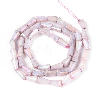 Anti-Tarnish Electroplate Glass Beads Strands GLAA-T025-27F-1