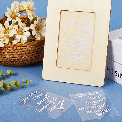 Waterproof PET Car Rearview Mirror Stickers DIY-WH20001-71C-1