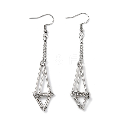 Brass Earring Hooks with Tray EJEW-JE05582-02-1