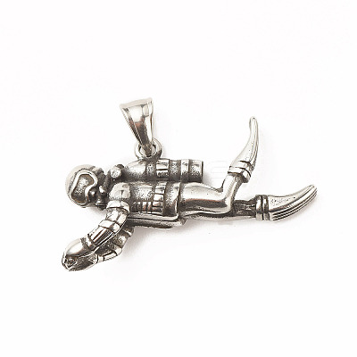 304 Stainless Steel Pendants LS-STAS-G259-01AS-1
