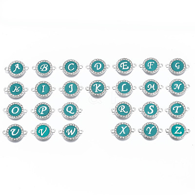 Alloy Enamel Links Connectors ENAM-T013-02-RS-1