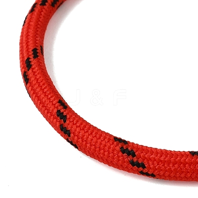 Braided Round Polyester Cord Bracelet Makings FB-CBAEDA0-01G-27-1