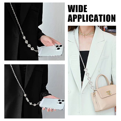 3Pcs 3 Style Alloy Cable Chain Bag Straps FIND-WR0009-16-1