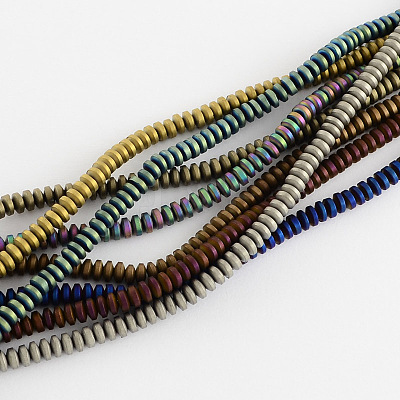 Electroplate Non-magnetic Synthetic Hematite Beads Strands G-R210-M-1