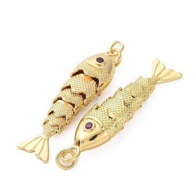 Rack Plating Brass Micro Pave Cubic Zirconia Pendants LS-KK-M309-38D-G-1