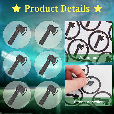 PVC Plastic Waterproof Stickers LS-DIY-WH0386-18E-1
