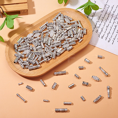 Tibetan Style Alloy Beads TIBEB-TA0001-18AS-1