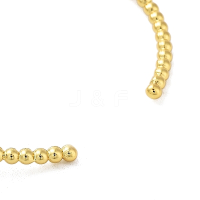 Brass Micro Pave Clear Cubic Zirconia Cuff Bangles BJEW-E095-03G-1