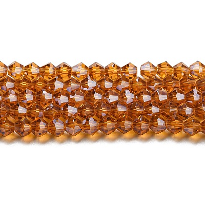 Transparent Electroplate Glass Beads Strands LS-EGLA-A039-T3mm-A28-1