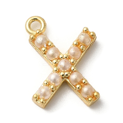 Plastic Imitation Pearl Pendants KK-P230-17G-X-1