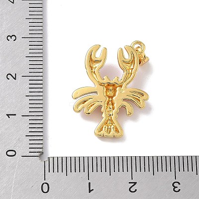 Brass Enamel Pendants LS-KK-Z124-01G-03-1