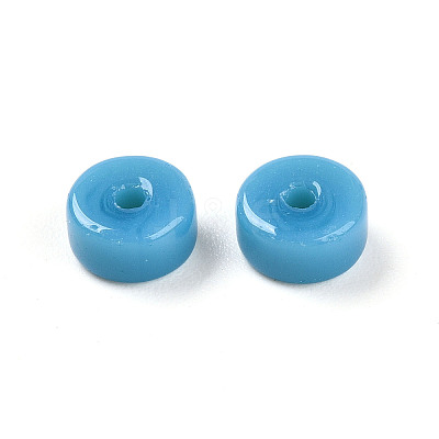 Opaque Solid Color Glass Beads X1-GLAA-N007-6x3mm-A03-1