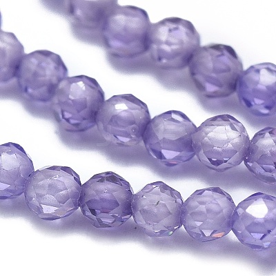 Cubic Zirconia Beads Strands X-G-G792-47-03A-1