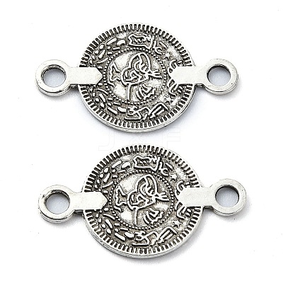 Tibetan Style Alloy Connector Charms TIBE-H142-07AS-1
