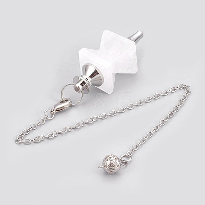 Natural Quartz Crystal Dowsing Pendulums KK-F756-09M-1