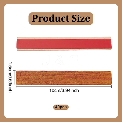 2 Sets 40Pcs Mini Wood Floor Sticker DIY-GO0002-34-1
