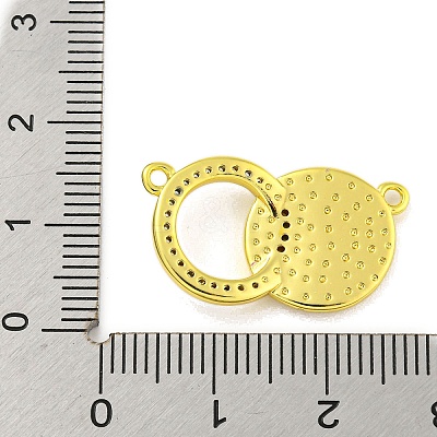 Real 18K Gold Plated Brass Micro Pave Cubic Zirconia Pendants KK-R159-42G-1