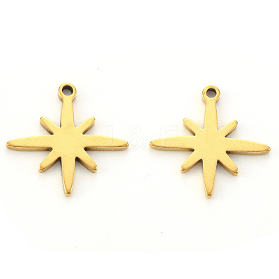 PVD Vacuum Plating 304 Stainless Steel Pendants STAS-N092-37G-1