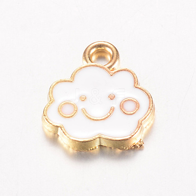 Alloy Enamel Charms X-ENAM-S093-09-1