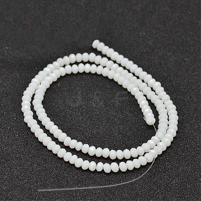 Faceted Rondelle Glass Beads Strands GLAA-I033-3mm-03-1