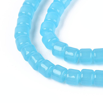 Imitation Jade Glass Beads Strands GLAA-N065-4x4mm-B03-1