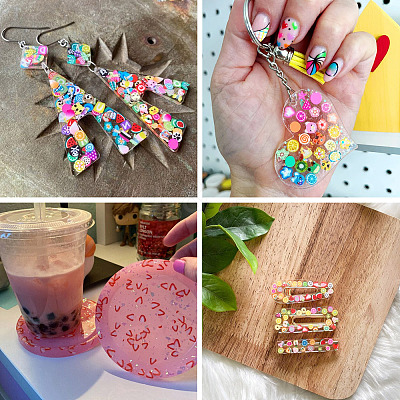 70G 10 Styles Handmade Polymer Clay Sprinkles Mix CLAY-SW0001-03A-1
