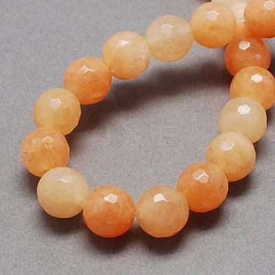 Natural Jade Bead Strands G-R166-10mm-23-1