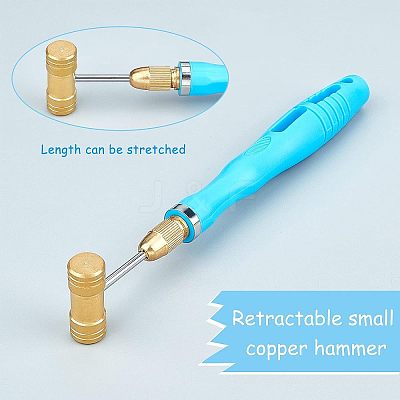 Brass Jewelry Hammers Set TOOL-WH0019-84-1