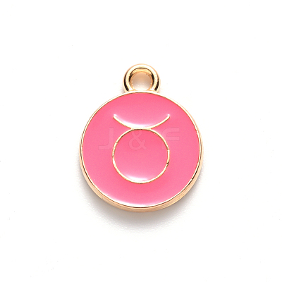 Alloy Enamel Pendants X-ENAM-S124-01A-03C-1