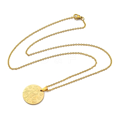 Constellation Pendant Necklaces NJEW-S422-04G-11-1
