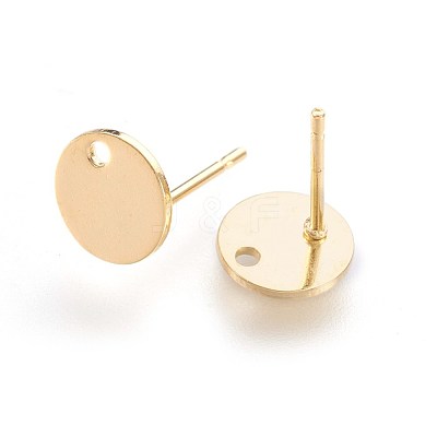 304 Stainless Steel Stud Earring Findings X-STAS-F188-02G-1