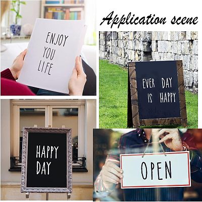 12 Sheets 2 Colors PVC Self-adhesive Label Stickers DIY-HY0001-01-1