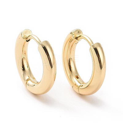 Brass Huggie Hoop Earrings for Women EJEW-A083-04G-1
