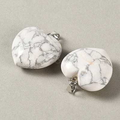 Natural Howlite Pendants GG-CBAA0EE-04P-19-1