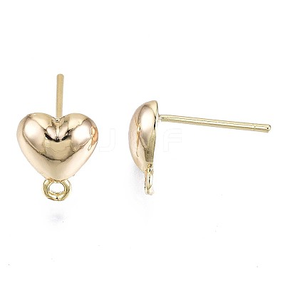 Brass Stud Earring Findings KK-T056-20G-NF-1