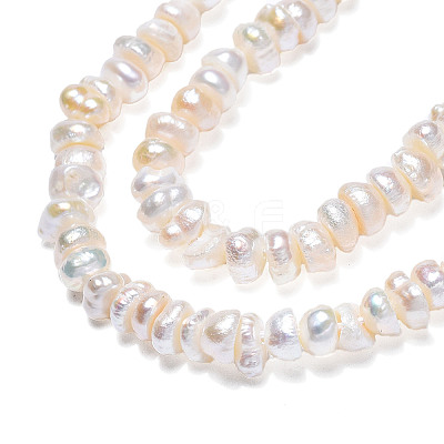 Natural Cultured Freshwater Pearl Beads Strands PEAR-N015-04B-1