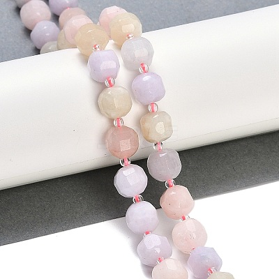 Natural Morganite Beads Strands G-B125-O08-01-1