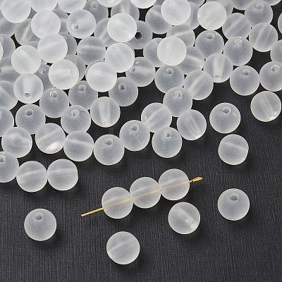 Transparent Acrylic Ball Beads FACR-R021-10mm-16-1