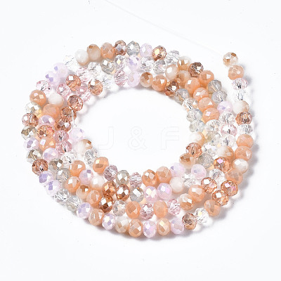 Electroplate Glass Beads Strands EGLA-T020-12E-1