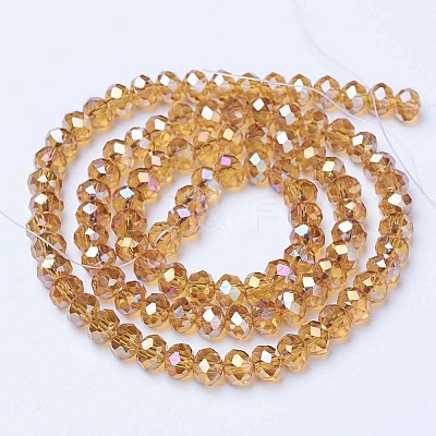 Electroplate Glass Beads Strands EGLA-A034-T1mm-B05-1