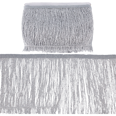 Polyester Tassel Lace Trim SRIB-WH0011-251A-02-1