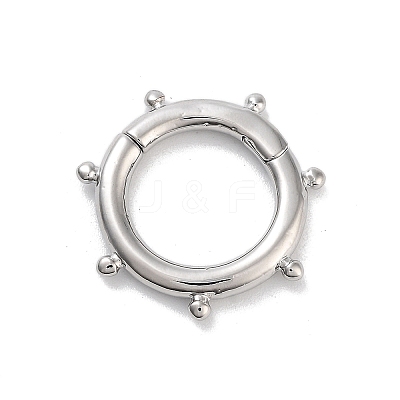 Brass Spring Gate Rings KK-M293-51P-1
