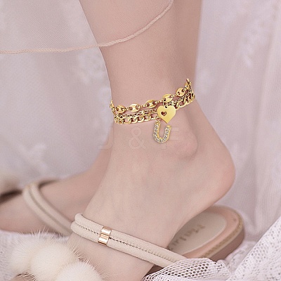 Anklets Sets AJEW-AN00383-26-1