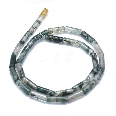 Natural Moss Agate Beads Strands G-F631-D30-1