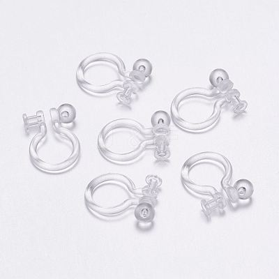 Plastic Clip-on Earring Findings KY-P007-H01-1