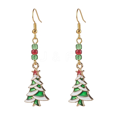 Brass Dangle Earrings EJEW-JE04511-S-1